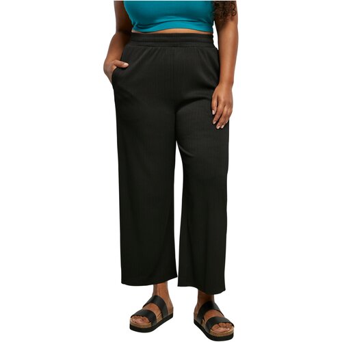 Urban Classics Ladies Straight Leg Rib Interlock Culotte black XXL