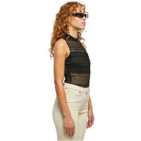 Urban Classics Ladies Crochet Jersey Turtleneck Body