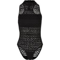 Urban Classics Ladies Crochet Jersey Turtleneck Body