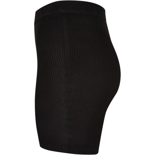 Urban Classics Ladies Rib Knit Shorts black 3XL