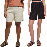 Urban Classics Ladies Linen Mixed Shorts