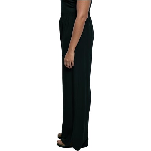 Urban Classics Ladies Wide Leg Viscose Pants black 3XL