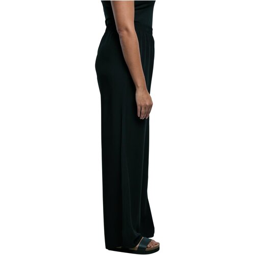 Urban Classics Ladies Wide Leg Viscose Pants black 3XL