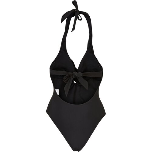 Urban Classics Ladies Recycled Neckholder Swimsuit black L