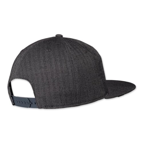 Djinns 6 Panel Snapback Cap Fine Herringbone grey