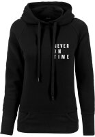 Mister Tee Ladies Never On Time  Hoody black M