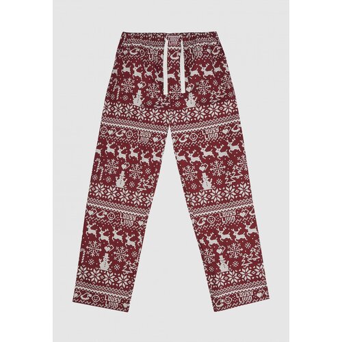 Lousy Livin Pyjama Pants Scandi Burgundy XL