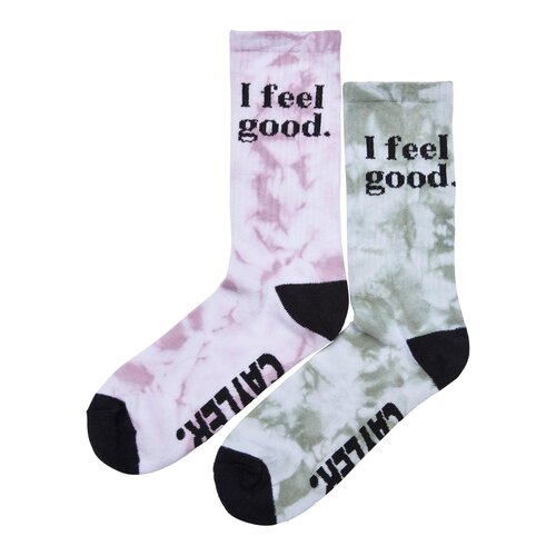 Cayler & Sons Feelin Good Socks 2-Pack lightkhaki/rose 35-38