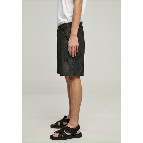 Urban Classics Denim Bermuda Shorts jet black 28