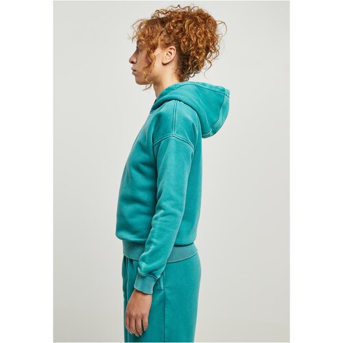 Urban Classics Ladies Stone Washed Hoody watergreen XS