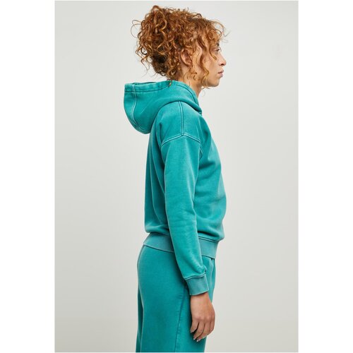 Urban Classics Ladies Stone Washed Hoody watergreen XS