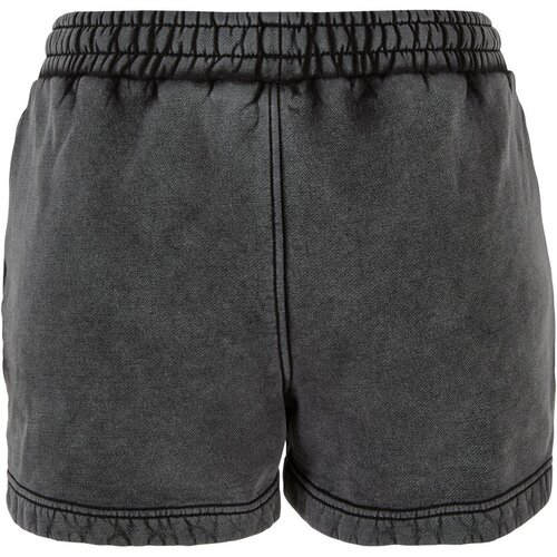 Urban Classics Ladies Stone Washed Shorts black 3XL