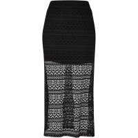Urban Classics Ladies Stretch Crochet Lace Midi Skirt