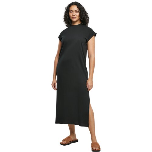 Urban Classics Ladies Long Extended Shoulder Dress black 4XL