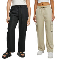 Urban Classics Ladies Vicose Straight Leg Cargo Pants