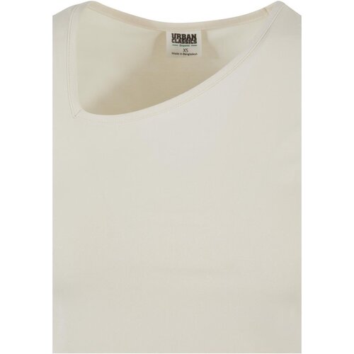 Urban Classics Ladies Organic Asymmetric Neckline Tee whitesand XXL