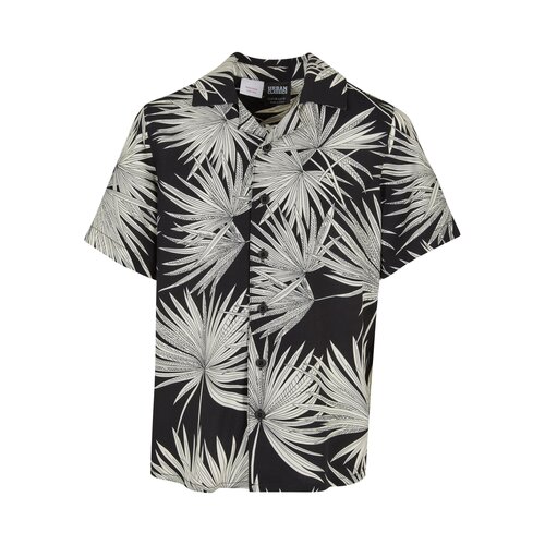 Urban Classics Kids Frond Resort Shirt black 122/128