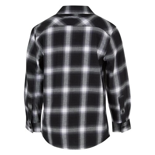 Urban Classics Kids Boys Oversized Checked Shirt black/white 146/152