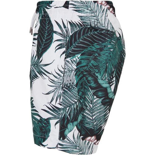 Urban Classics Kids Boys Pattern Swim Shorts palm leaves aop 146/152