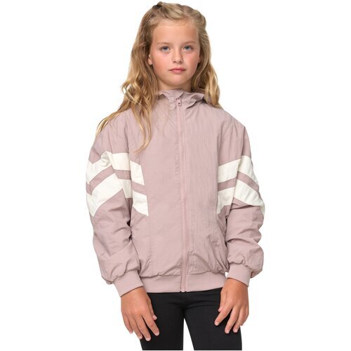 Urban Classics Kids Girls Crinkle Batwing Jacket duskrose/whitesand 134/140