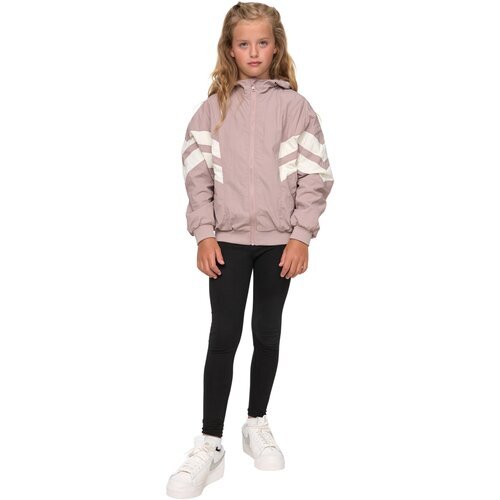 Urban Classics Kids Girls Crinkle Batwing Jacket duskrose/whitesand 134/140