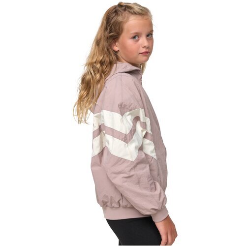 Urban Classics Kids Girls Crinkle Batwing Jacket duskrose/whitesand 134/140