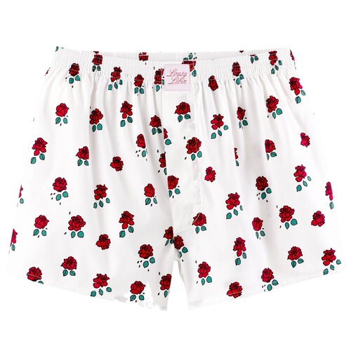 Lousy Livin Boxershorts Rose & Valentines White S