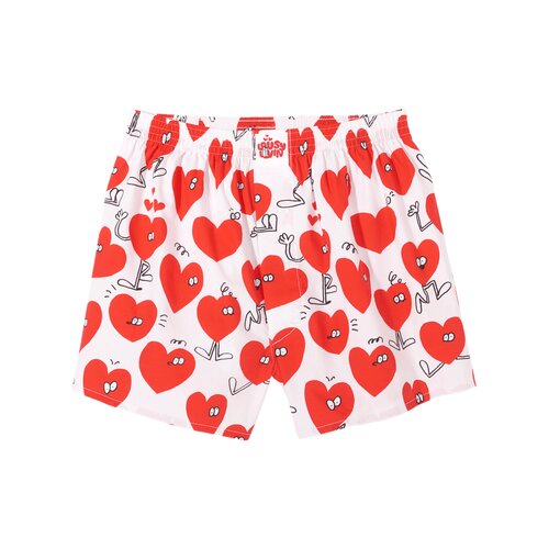 Lousy Livin Boxershorts Rose & Valentines White XL