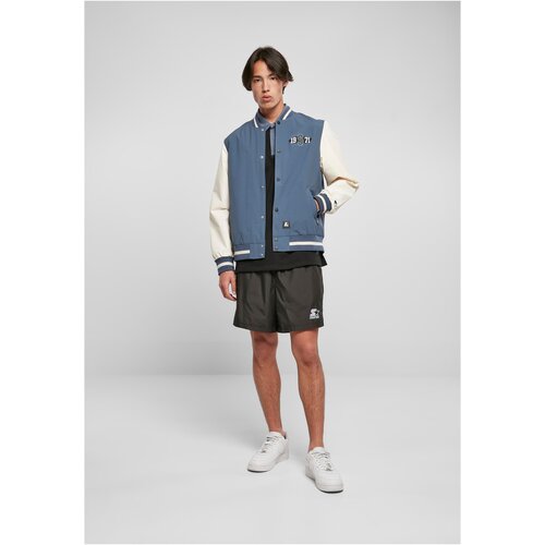 Starter Nylon College Jacket vintageblue/palewhite L