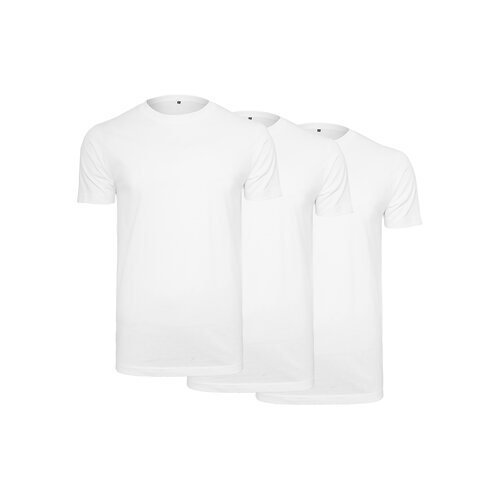 Build Your Brand T-Shirt Round Neck 3-Pack wht/wht/wht 5XL