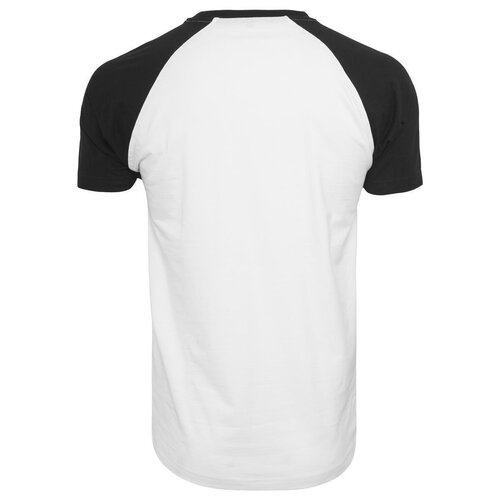 Build Your Brand Raglan Contrast Tee 3-Pack wht/blk 3XL