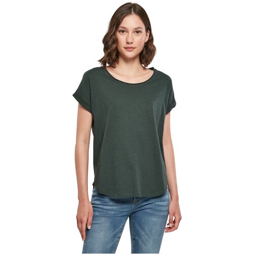 Build Your Brand Ladies Long Slub Tee bottlegreen XXL