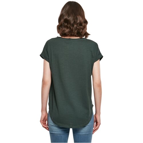 Build Your Brand Ladies Long Slub Tee bottlegreen XXL