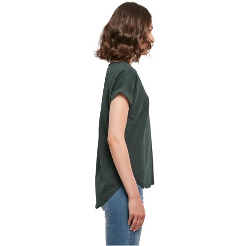 Build Your Brand Ladies Long Slub Tee bottlegreen XXL