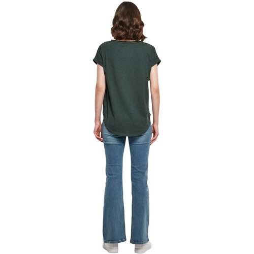 Build Your Brand Ladies Long Slub Tee bottlegreen XXL