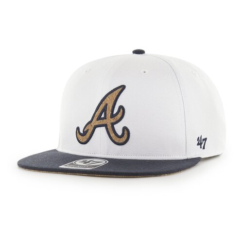 47 Brand MLB Atlanta Braves Corkscrew 47 CAPTAIN Cap White