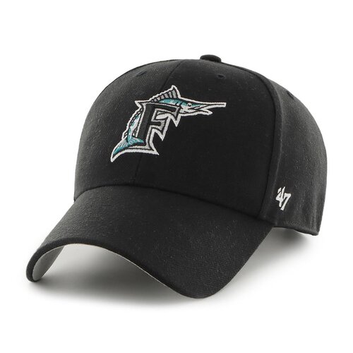 47 Brand MLB Miami Marlins Sure Shot Snapback 47 MVP Cap Black