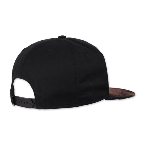 Djinns 6 Panel Snapback Cap Arty Abstract Black/Orange/Khaki