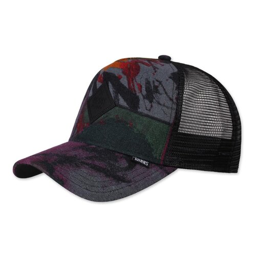 Djinns HFT Trucker Cap Arty Abstract  Black/Green/Wine