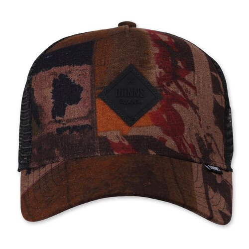 Djinns HFT Trucker Cap Arty Abstract  Black/Orange/Khaki