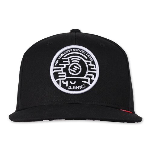 Djinns 6 Panel Snapback Cap Tru Thoughts Black