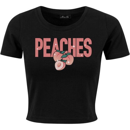 Miss Tee Peaches Cropped Tee black L