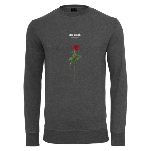 Mister Tee Lost Youth Rose Crewneck charcoal L