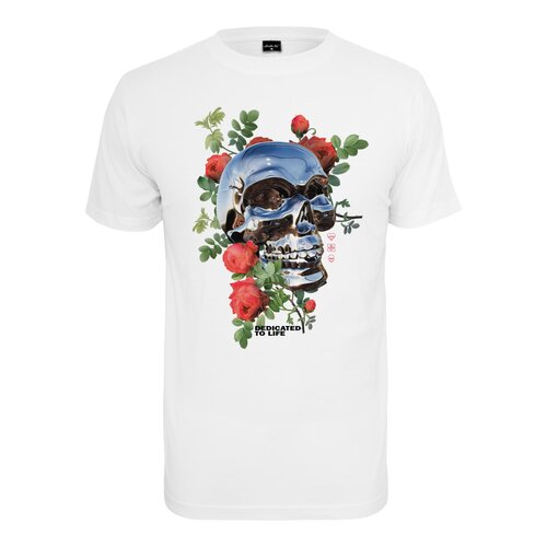 Mister Tee Chrome Skull Tee white 3XL