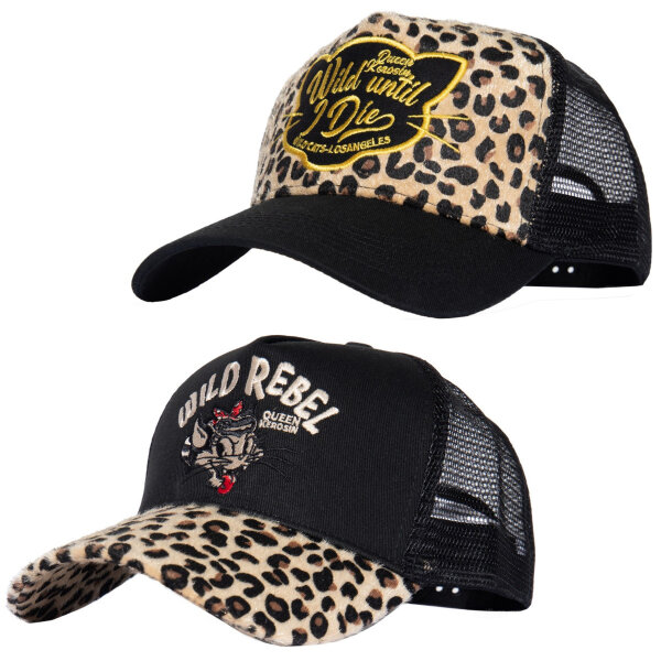 Queen Kerosin Ladies Cap Leopard
