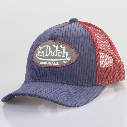 Von Dutch Originals Trucker Cap Boston Corduroy Navy/Red