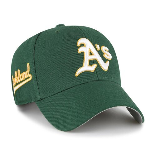 47 Brand MLB Oakland Athletics Sure Shot Snapback Cap 47 MVP Dark Green