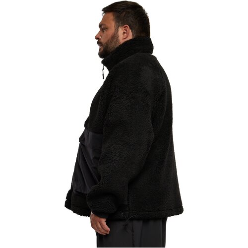 Urban Classics Short Raglan Sherpa Jacket black/black 3XL