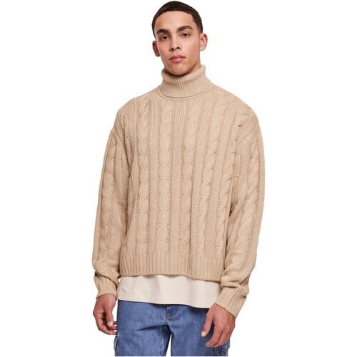 Urban Classics Boxy Roll Neck Sweater wetsand XL