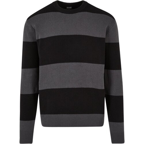 Urban Classics Heavy Oversized Striped Sweatshirt black/darkshadow L